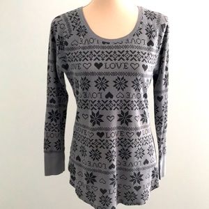 NO BOUNDARIES GRAY/BLACK LONG SLEEVE THERMAL JUNIOR XL